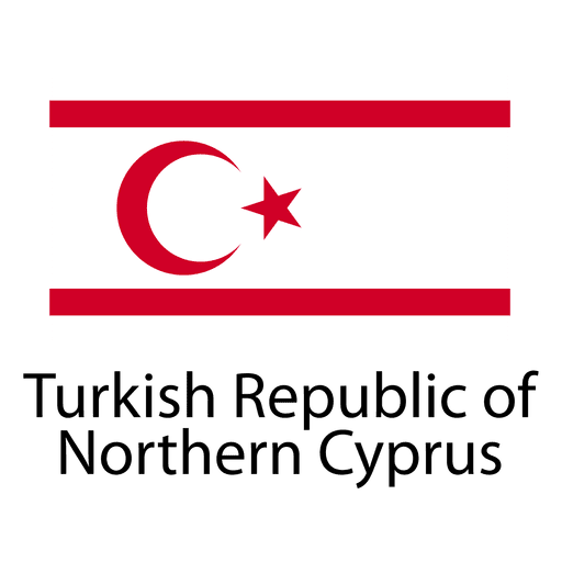 Nationalflagge der t?rkischen Republik Nordzypern PNG-Design