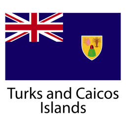 Turks and caicos islands national flag PNG Design Transparent PNG