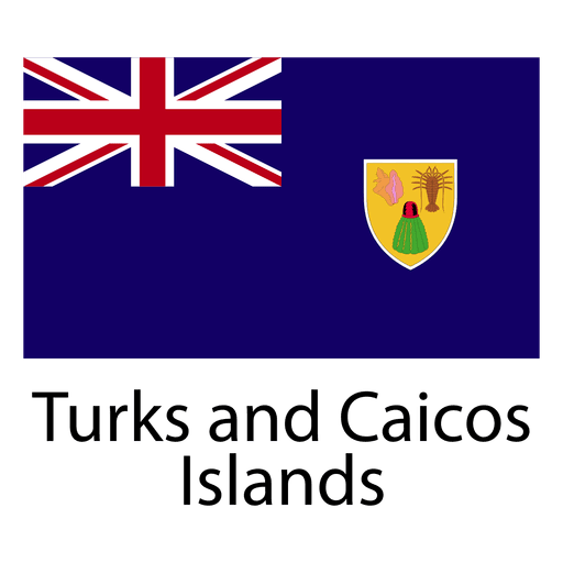 Bandeira nacional das Ilhas Turks e Caicos Desenho PNG