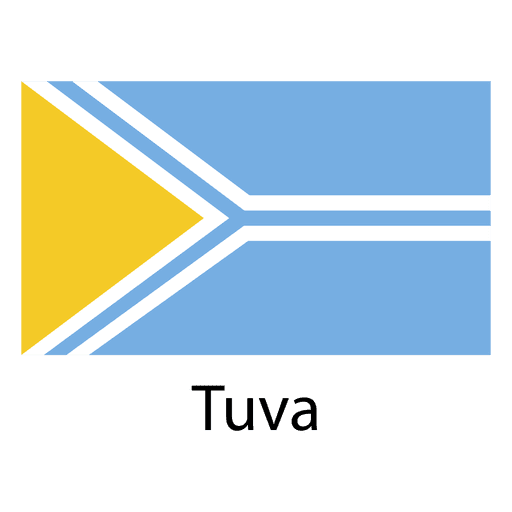 Tuwa-Nationalflagge PNG-Design