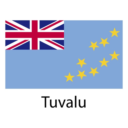 Bandera nacional tuvalu Diseño PNG