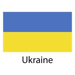 Nationalflagge der Ukraine PNG-Design