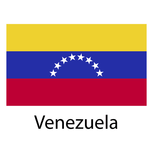 Venezuela Nationalflagge PNG-Design