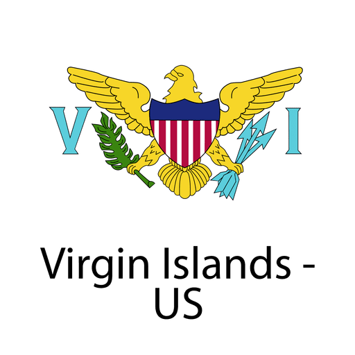 Ilhas Virgens com bandeira nacional Desenho PNG