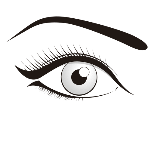 Woman eye make up PNG Design