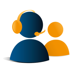 Ícone de suporte de contato 3D Desenho PNG