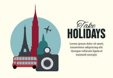 Diseñadora de carteles de vacaciones. Diseñadora de carteles de vacaciones.