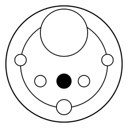 Desenho geométrico abstrato dos círculos nas plantações Desenho PNG Transparent PNG