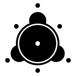 Silueta de círculo de cultivo abstracto Diseño PNG