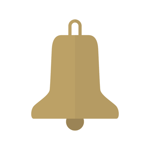 Icono de campana plana 25