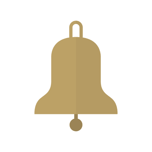 Icono de campana plana 28 Diseño PNG