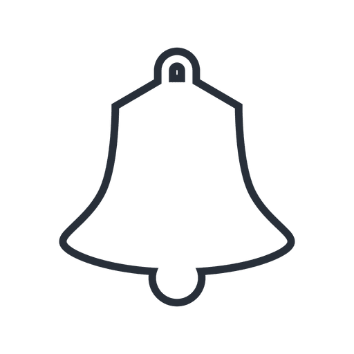 Bell stroke icon 02 PNG Design