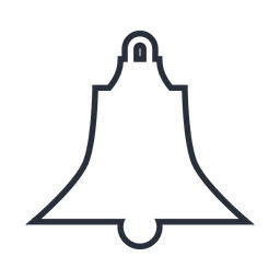 Bell stroke icon 03 PNG Design