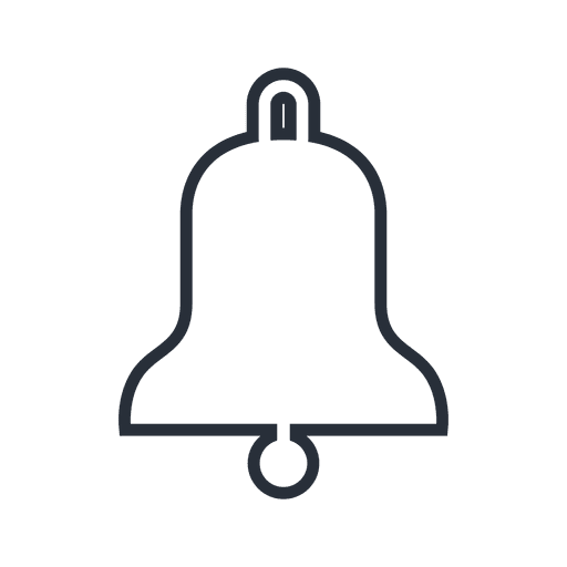 Bell stroke icon 04 PNG Design