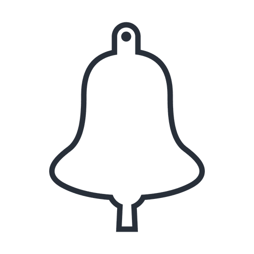 Icono de golpe de campana 10 Diseño PNG