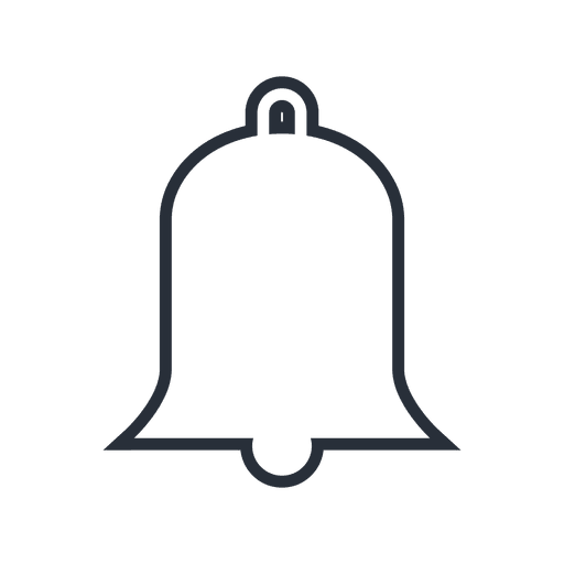 Bell stroke icon 11 PNG Design
