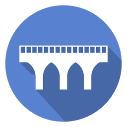 Icono de círculo de puente 01 Diseño PNG