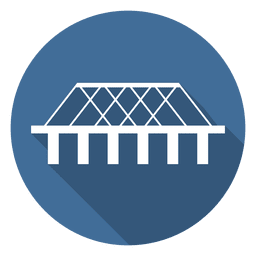 Icono de círculo de puente 05 Diseño PNG