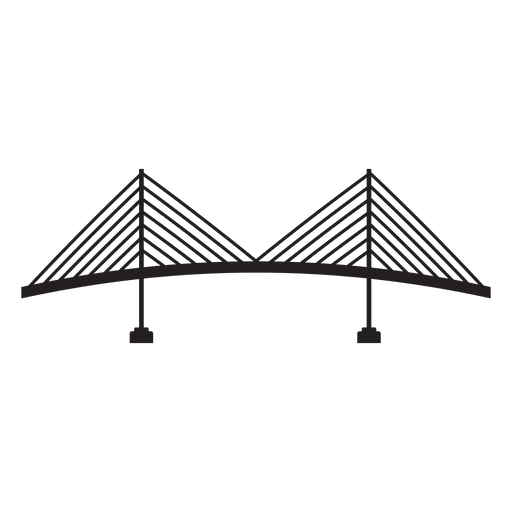 Icono de trazo de puente 02 Diseño PNG