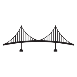 Icono de trazo de puente 08 Transparent PNG