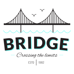 Bridge stroke logo 13 PNG Design
