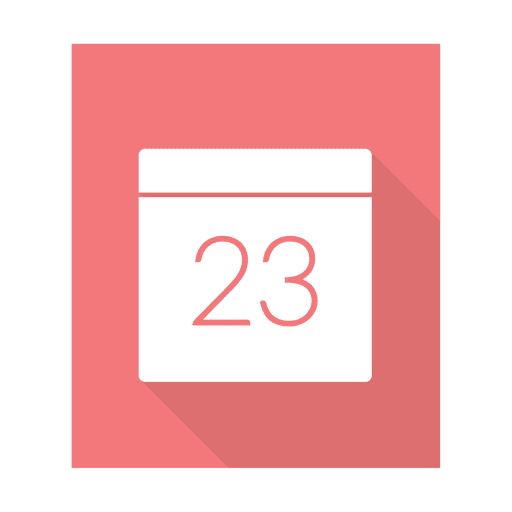 Kalenderzeichen mit Hintergrund PNG-Design