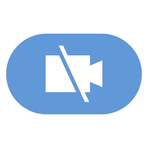 Camera off button flat icon Transparent PNG & SVG vector file