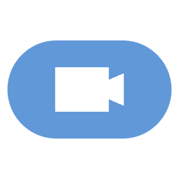 Kamera auf Knopf flaches Symbol PNG-Design
