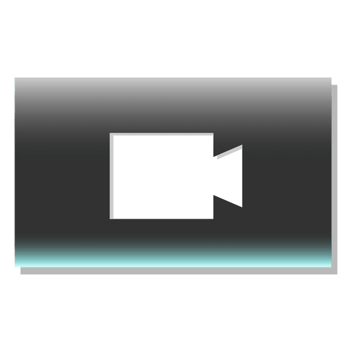 Camera on button rectangle icon PNG Design