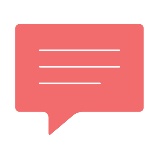 Chat-Bubble-Zeichen mit Hintergrund PNG-Design