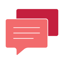 Silueta de icono plano de burbujas de chat Diseño PNG
