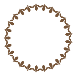 Kreisrahmen mit Blumen PNG-Design