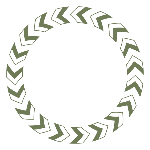 Circle frame with arrows PNG Design