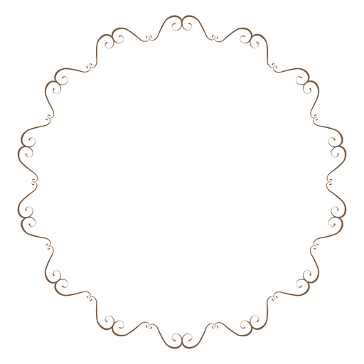 Circle frame 09 PNG Design