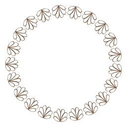 Marco circular 11 Diseño PNG