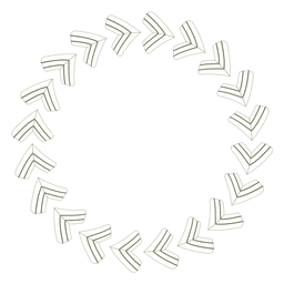 Marco circular 12 Diseño PNG