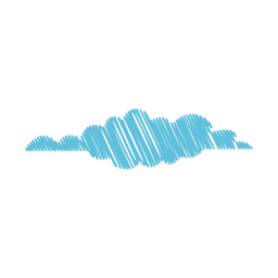 Cloud hand drawn felt pen 06 PNG Design
