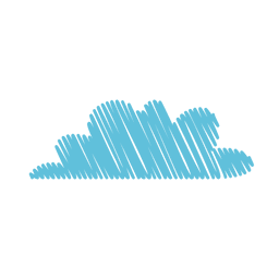Wolkenhand gezeichneter Filzstift 07 PNG-Design