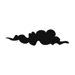 Silueta de nube 02 Diseño PNG