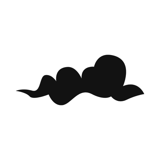 Cloud silhouette 04 PNG Design