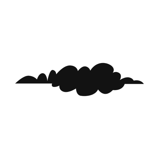Silhueta de nuvem 07 Desenho PNG