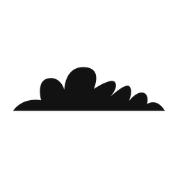 Cloud silhouette 08 PNG Design