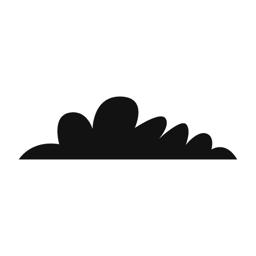 Silhueta de nuvem 08 Desenho PNG