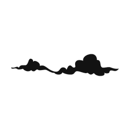 Silueta de nube 11 Diseño PNG
