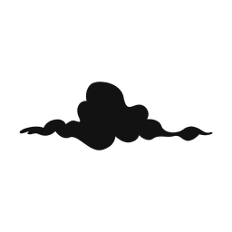 Silueta de nube 12 Diseño PNG
