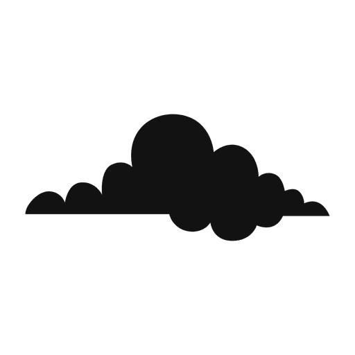 Cloud silhouette 14 PNG Design