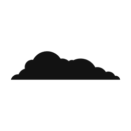 Silueta de nube 16 Diseño PNG