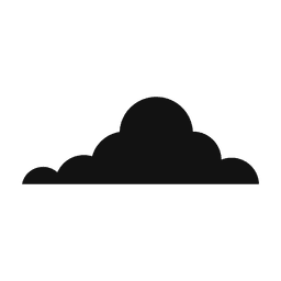 Cloud silhouette 17 PNG Design