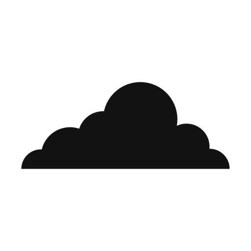 Cloud silhouette 18 PNG Design