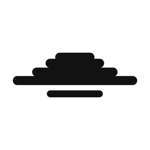 Cloud silhouette 19 PNG Design